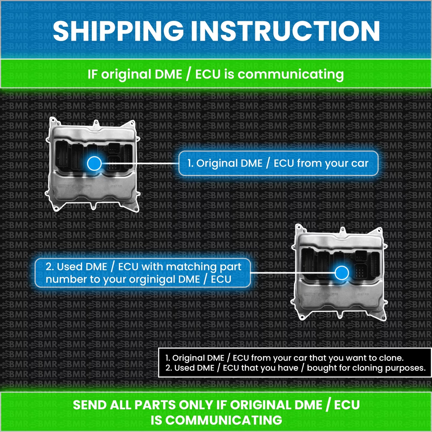 BMW N26 USED DME / ECU Cloning Service For Cars With FEM Module