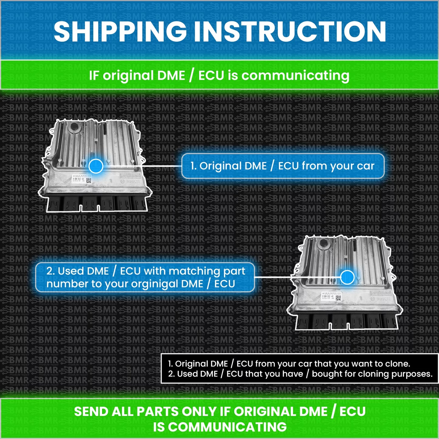 BMW B46 USED DME / ECU Cloning Service