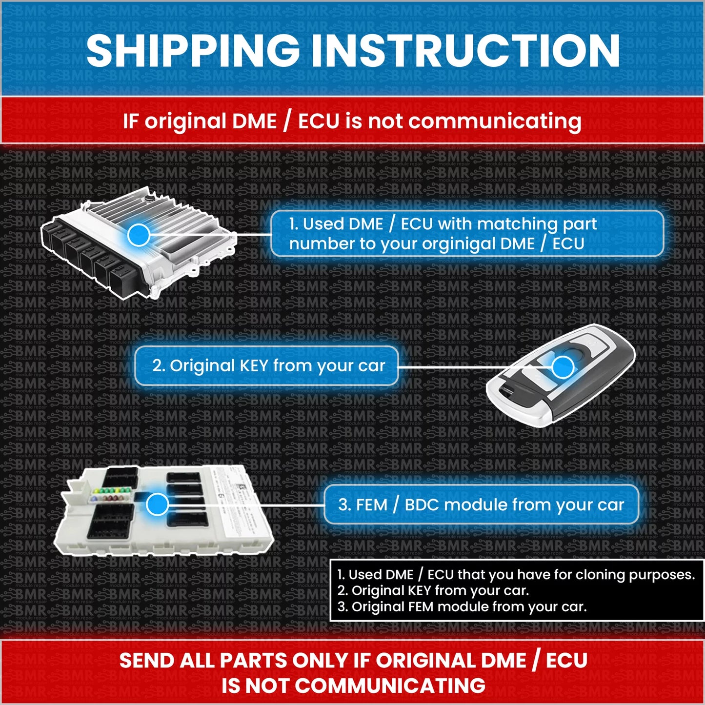 BMW B58 USED DME / ECU Cloning Service